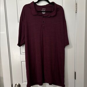 Apt. 9 Men's Burgundy Polo Shirt